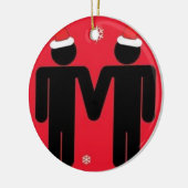Gay Santas Keramisch Ornament (Links)