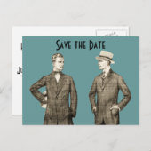  Gay Save the Date Aankondigingskaart (Voorkant / Achterkant)