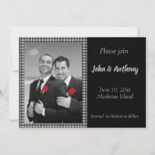 Gay Save the Date met Tuxedo (Achterkant)