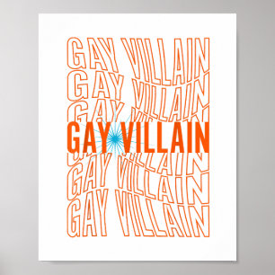 Gay schurk grappig meme lgbt gay pride lesbisch lg poster