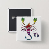 Gay Scorpio Button (Voorkant /achterkant)