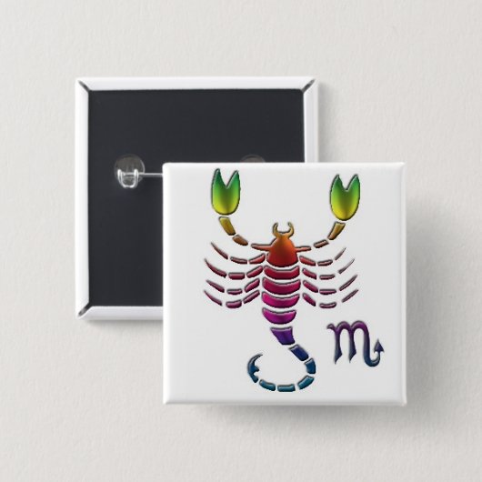 Gay Scorpio Button (Voorkant /achterkant)
