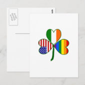 Gay Shamrock Briefkaart (Voorkant / Achterkant)