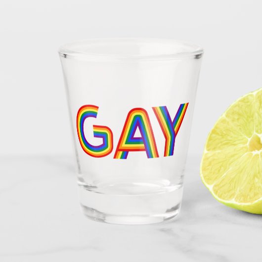 GAY SHOT GLAS (Voorkant)
