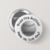 Gay Softball Ronde Button 5,7 Cm (Voorkant /achterkant)
