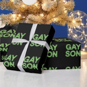 Gay Son Funny LGBTQ Pride Cadeaupapier