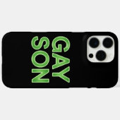 Gay Son Funny LGBTQ Pride Case-Mate iPhone Case (Achterkant (horizontaal))