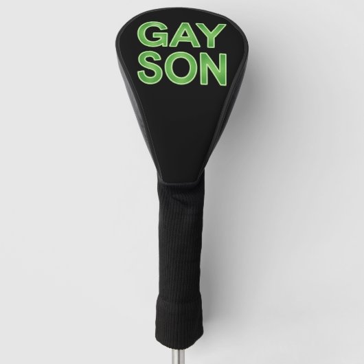 Gay Son Funny LGBTQ Pride Golfheadcover (Voorkant)