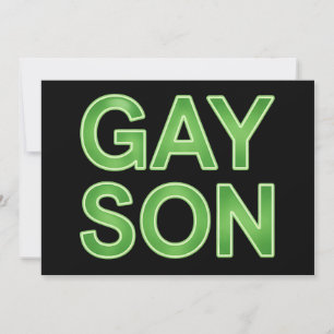 Gay Son Funny LGBTQ Pride Kaart