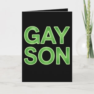Gay Son Funny LGBTQ Pride Kaart