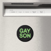 Gay Son Funny LGBTQ Pride Magneet (Insitu (Vaatwasser))