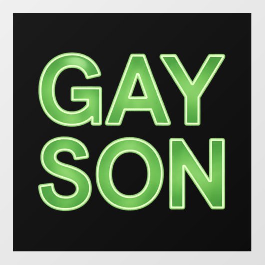 Gay Son Funny LGBTQ Pride Raamsticker (Vel)