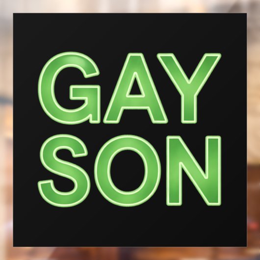 Gay Son Funny LGBTQ Pride Raamsticker (Vel 2)