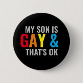 Gay Son Ronde Button 5,7 Cm (Voorkant)