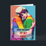 Gay Son van mam Birthday Kaart<br><div class="desc">Heb je een zoon die LGBTQ is? Op zoek naar een lieve manier om hen te vertellen "Happy Birthday" en dat je van hen houdt zoals ze zijn en dat je een ondersteunende ouder bent? Wens een zeer Gelukkige Geboorte - homo aan uw kind met deze LGBTQ geïnspireerde verjaardagskaart. Zowel...</div>