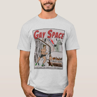 Gay Space, Vintage & Retro Gay Mannen Comics Poste T-shirt