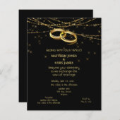 Gay Sparging Lights en Gold Wedding Rings (Voorkant / Achterkant)