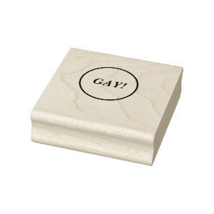 GAY! stamp Rubberstempel