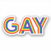 GAY STICKER (Voorkant)