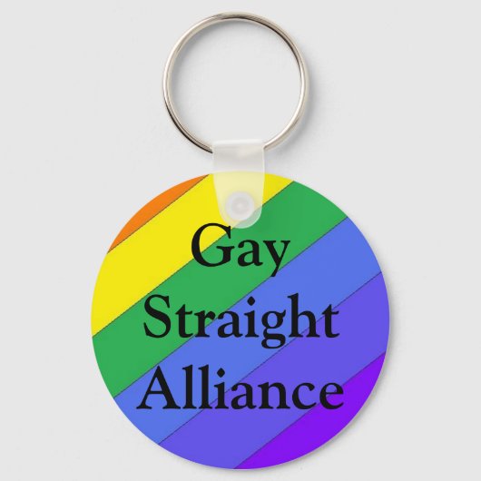 Gay Straight Alliance Sleutelhanger (Voorkant)