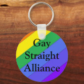 Gay Straight Alliance Sleutelhanger (Voorkant)