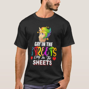 gay straten gay in de lakens t-shirt