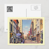Gay Street, Knoxville, Tennessee Vintage Briefkaart (Voorkant / Achterkant)
