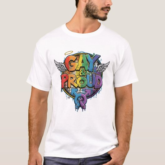 GAY STREET T-Shirt | Gay Pride for Men | LGBTQ (Voorkant)
