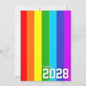 Gay Student Pride Rainbow Graduation Announcement  Kaart (Achterkant)