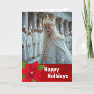 Gay Swedish LightFest van St. Lucian Christmas Kaa Kaart