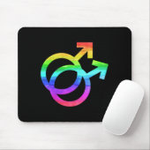 Gay Symbol LGBT Pride Gay Man Gift Muismat (Met muis)