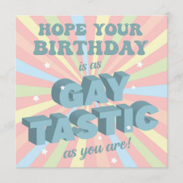 Gay Tastic Birthday Kaart