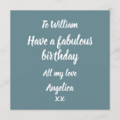 Gay Tastic Birthday Kaart (Achterkant)