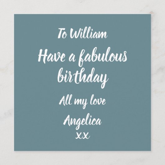 Gay Tastic Birthday Kaart (Achterkant)