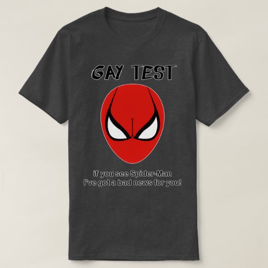 Gay-test T-shirt (Design voorkant)