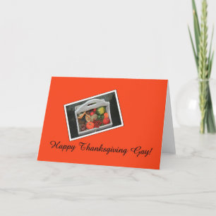 gay Thanksgiving card Feestdagen Kaart