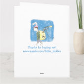 Gay thema Kerst Konijn met boom Bedankkaart (Achterkant)