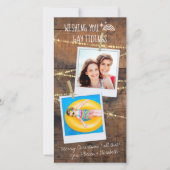 "Gay Tidings" LGBT 2-Photo Holiday Kaart (Voorkant)