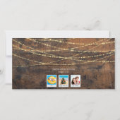 "Gay Tidings" LGBT 3-Photo Holiday Kaart (Achterkant)