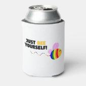 Gay trots om jezelf te zijn blikjeskoeler (Blikje Achterkant)