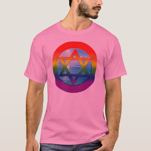 GAY Tshirts - ster van David 02 (Voorkant)