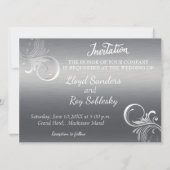 Gay Tuxedo bruiloft uitnodiging (Achterkant)