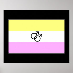 Gay Twink Pride Flag Poster