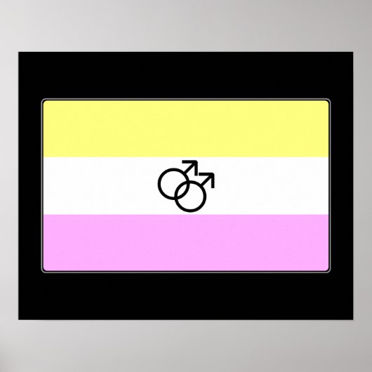 Gay Twink Pride Flag Poster (Voorkant)