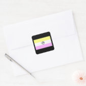 Gay Twink Pride Flag Vierkante Sticker (Envelop)
