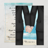 Gay Two Grooms Beach Destination Kaart (Voorkant / Achterkant)