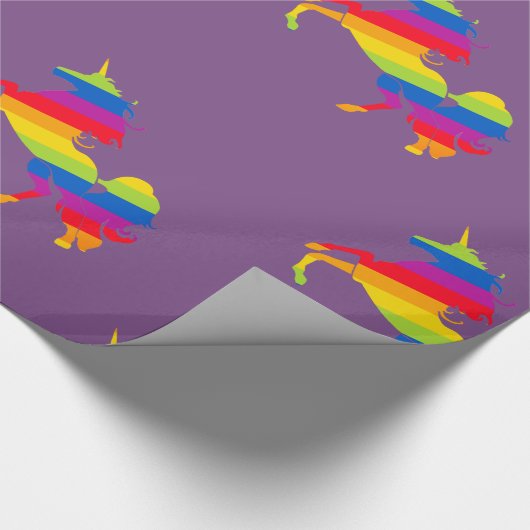 Gay Unicorn Cadeaupapier (Hoek)