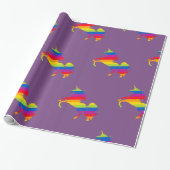 Gay Unicorn Cadeaupapier (Uitgerold)
