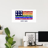 GAY USA POSTER (Thuiskantoor)