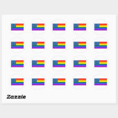 Gay USA Ronde Sticker (Vel)
